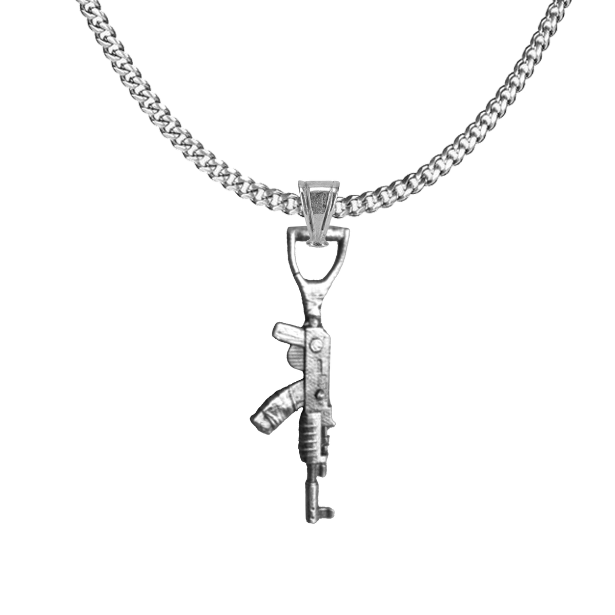 AK47 Silver Pendant
