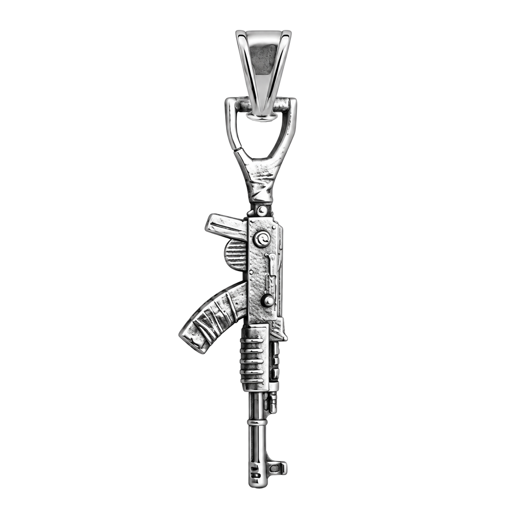 AK47 Silver Pendant