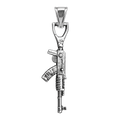 AK47 Silver Pendant
