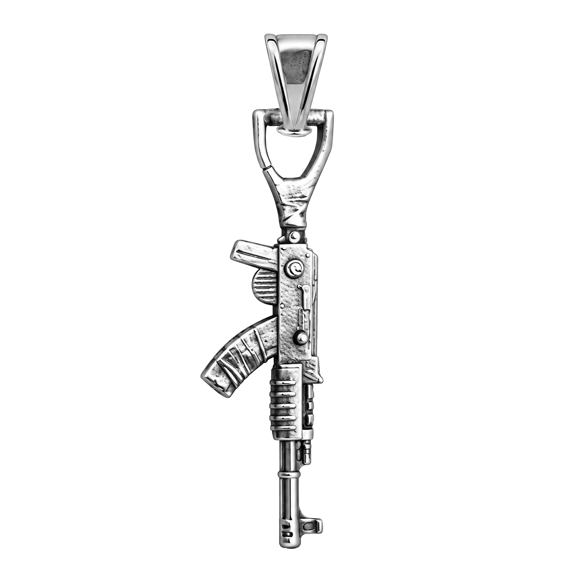 AK47 Silver Pendant