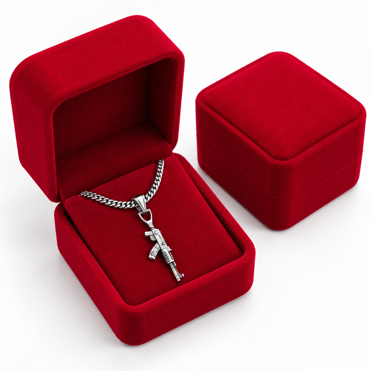 AK47 Silver Pendant