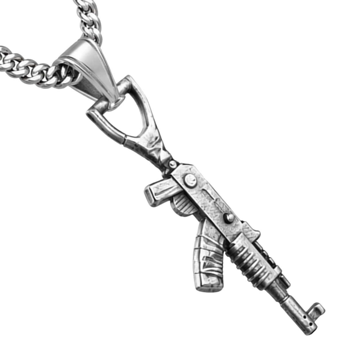 AK47 Silver Pendant